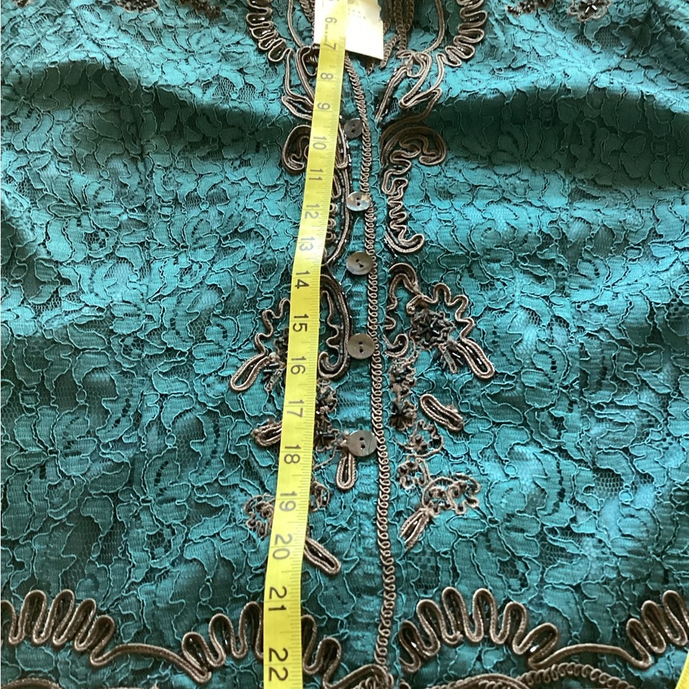 Vintage Coldwater Creek jacket NWOT Lace ,‎ embroidered - Picture 10 of 12